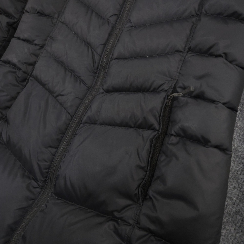 Mountain Hardwear Jacket Womens XS Black Down Puffer Removable Hood Full Zip - Picture 4 of 12